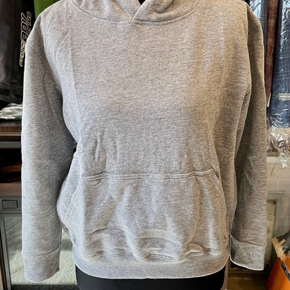 Marky G Apparel Grey Kangaroo Pockets Cotton/Poly Hoodie Size M Youth NWT